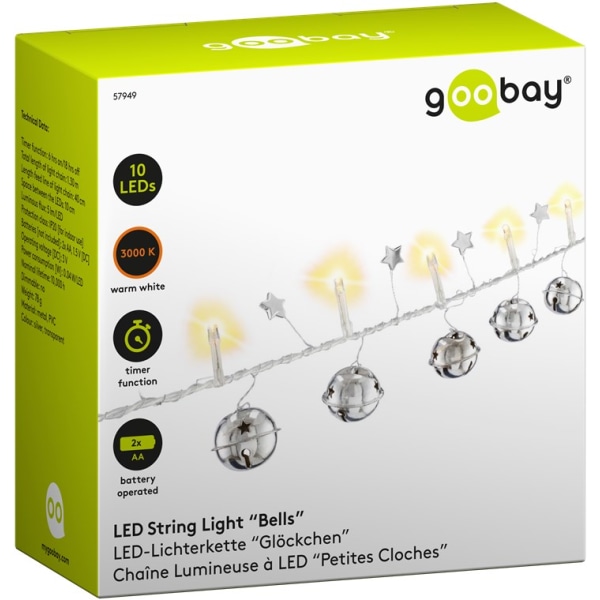 10 LED-lampor "Klockor"