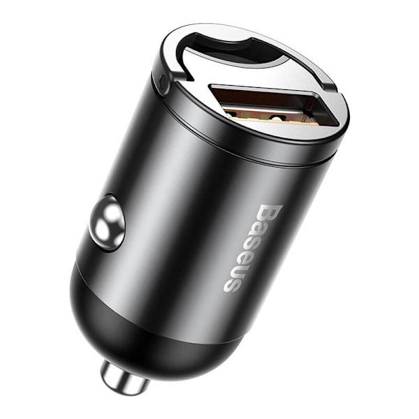 Baseus Tiny Star Mini Quick Charge Billaddare USB Port 30W Grå