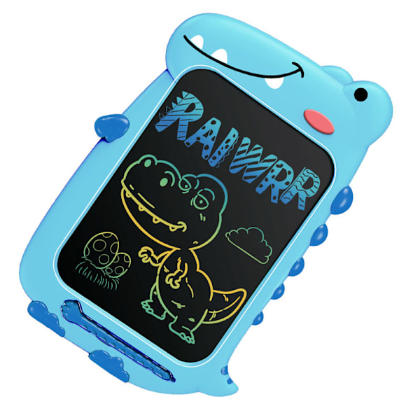 10-tums LCD-skrivplatta, exklusiv design för grön dinosaurie Blå
