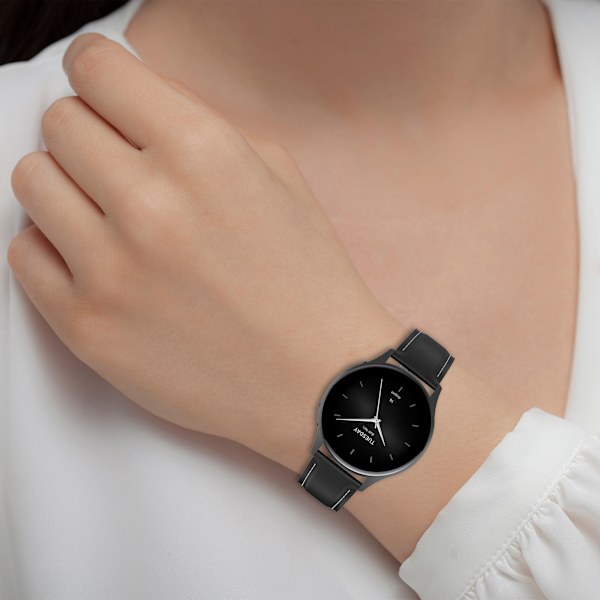 Xiaomi Watch S4 Premium læderrem Sort 20 mm