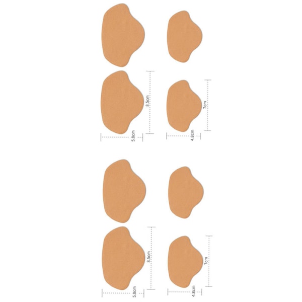 Skohälreparationslappar (8-pack) Gul