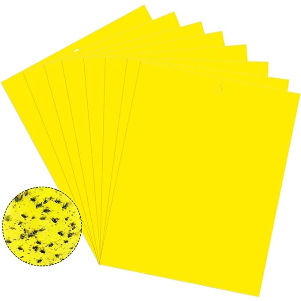 INF Klibbig fälla för skadeinsekter Flugfångare 20-pack Gul 20x10 cm