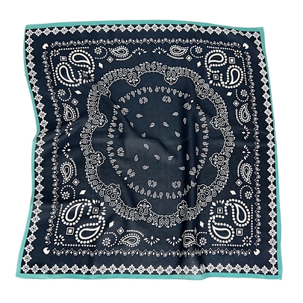 Fyrkantig halsduk 27"x27" mångsidigt modeaccessoar Marinblå