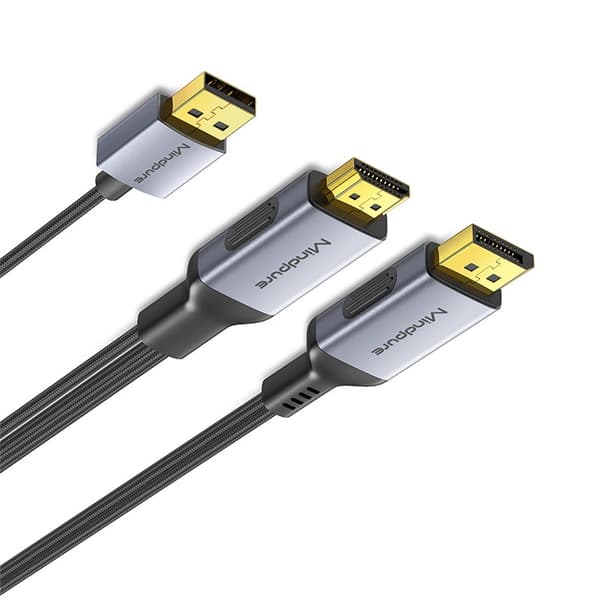 2 m HDMI - DisplayPort -kaapeli – 4K 60 Hz HDMI–DP-sovitinkaapeli