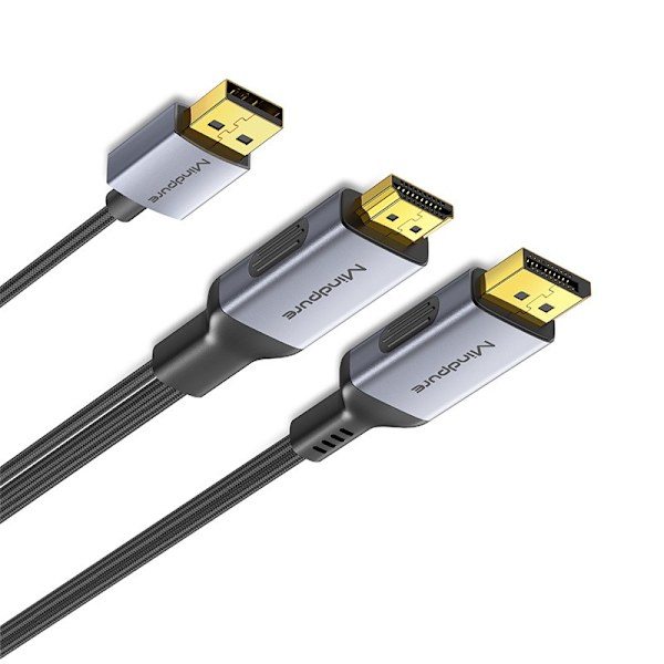 HDMI til DP Adapterkabel - 2m HDMI til DisplayPort Konverter