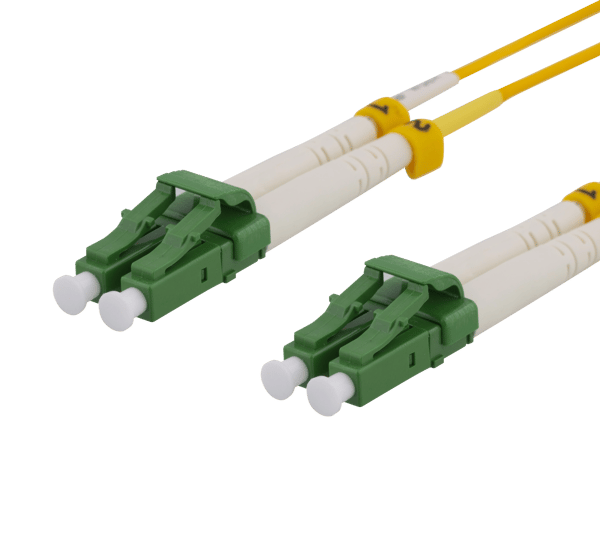OS2 Fiber cable, LC – LC, duplex, singlemode, APC, 10m