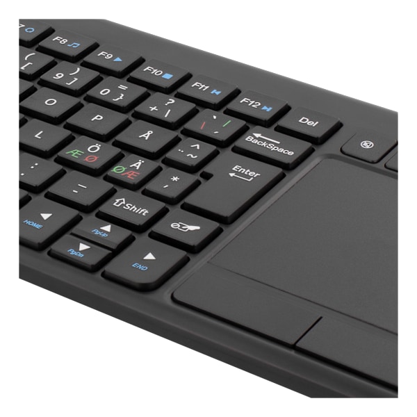 Wireless mini kb, USB nano, nordic, 86 keys, black