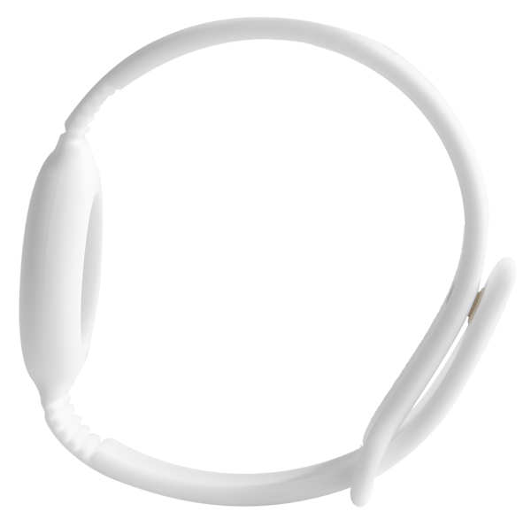Apple AirTag silicone wristband, white
