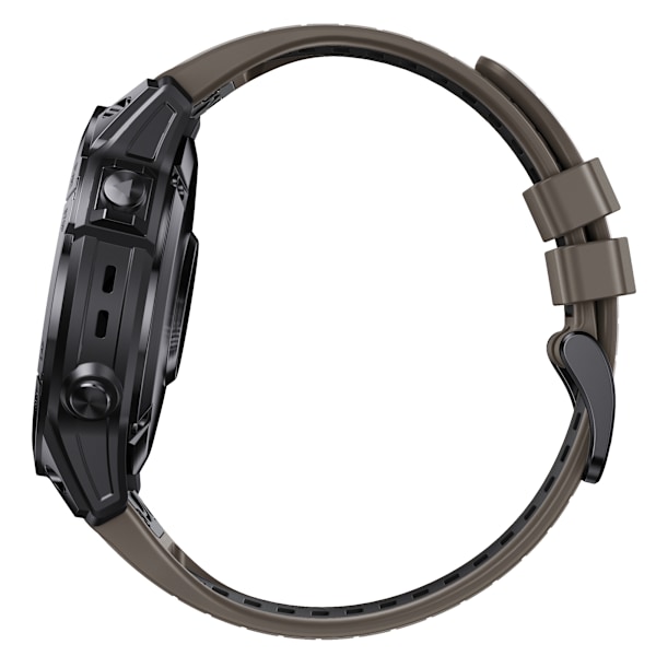 Tyylikäs pikakiinnityshihna Garmin Fenix 7X Pro -kelloon Ruskea