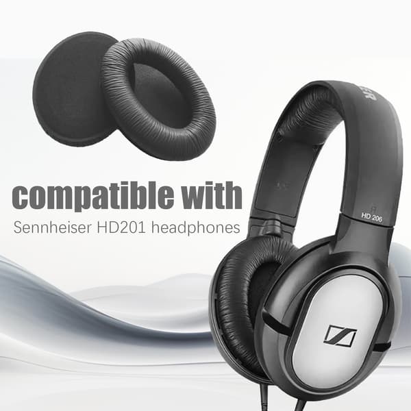 Öronkuddar till Sennheiser HD201 Black Black