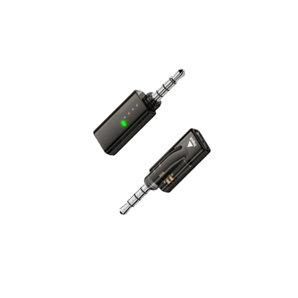3,5 mm han til USB-C hun lydadapter med indbygget DAC dekoder 16bit/48KHz 40mW output, sort