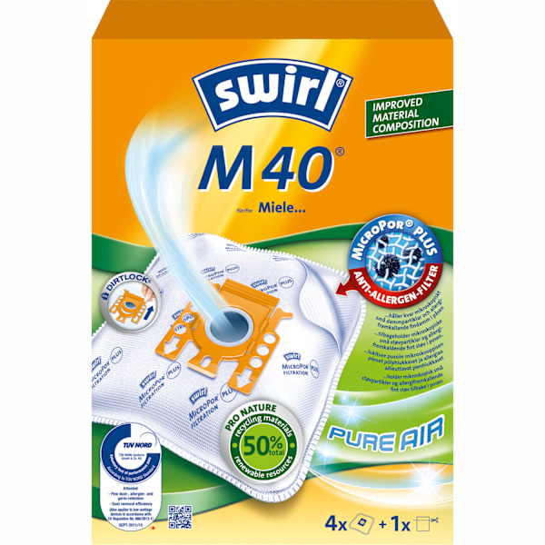Dammsugarpåsar M40   OBS 3X4ST   3ST DFP