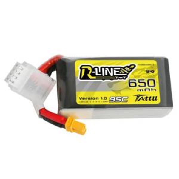 Batteri Tattu R-Line 650mAh 11,1V 95C 3S1P XT30 Lipo