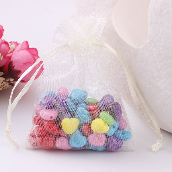 INF Organza poser 100-pak Creme 10x15 cm