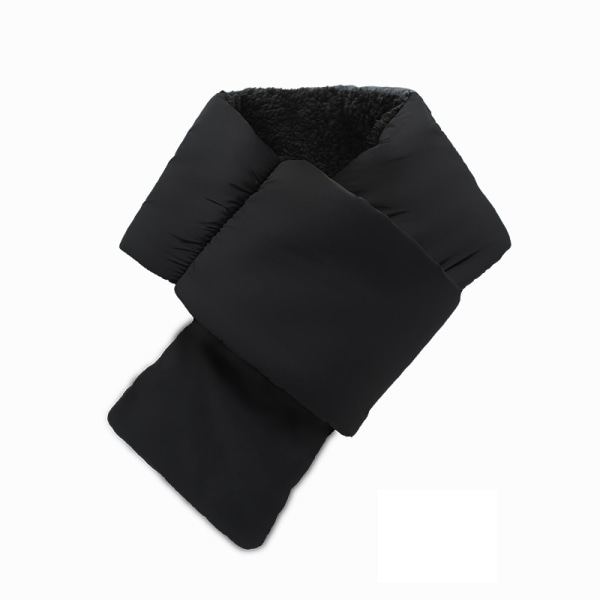 Unisex varmt halstørklæde, bærbart opbevaringstørklæde Sort