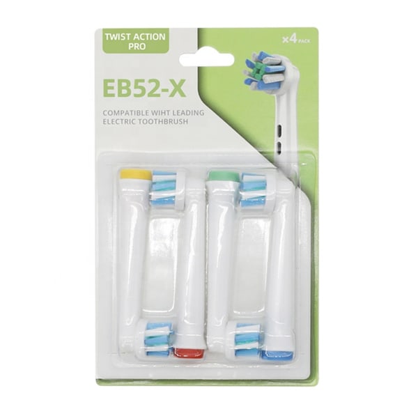 Udskiftningstandbørstehoveder til Oral B Braun 1000 EB52-X 4-pak