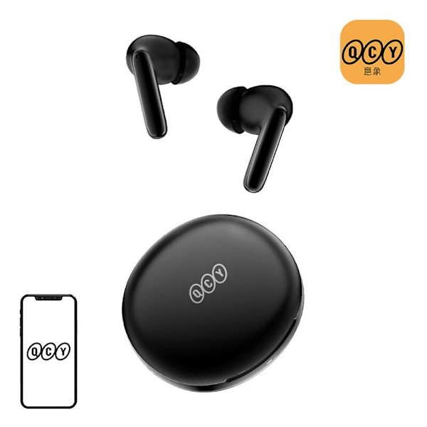 ØretelefonerTWS QCY T13 ANC2, ANC (sort)