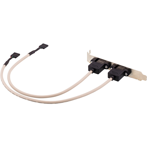 2x5-pin USB connector for motherboard USB support, 30cm