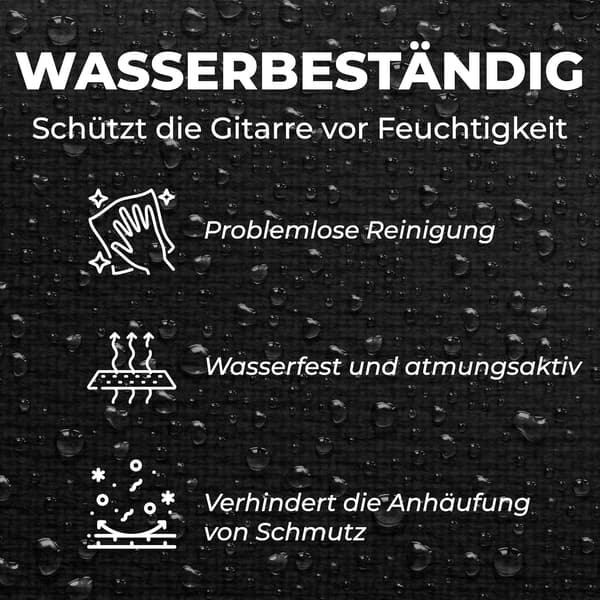 Premium Polstret Akustisk Guitar Taske 40-41 Tommer - Sort