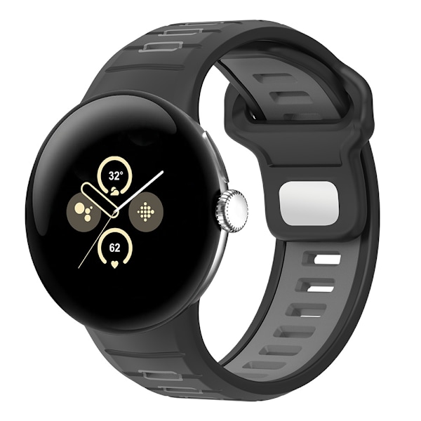 45 mm silikone sportsrem til Google Pixel Watch 3 Grå