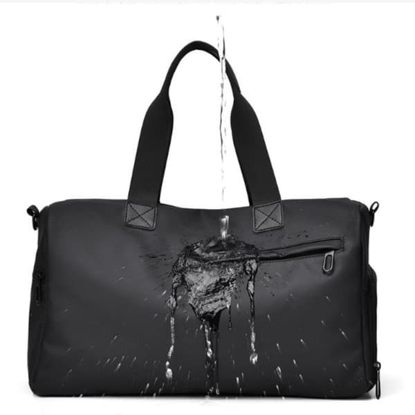 Rymlig Gympåse med Skofack Black Black