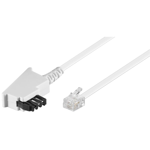 TAE-F-kabel (universal pinout), vit