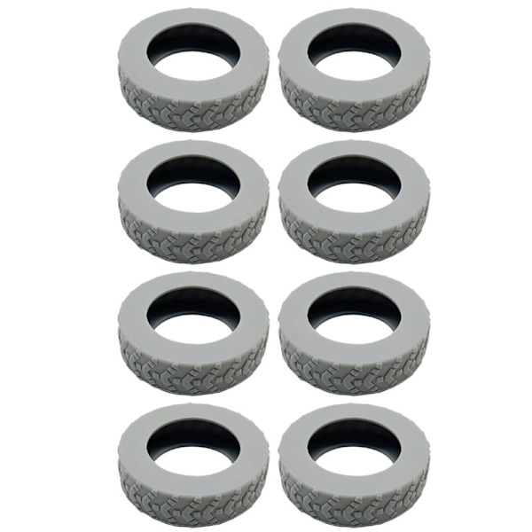 Premium Silikon Hjulskydd för Bagage (8-pack) Grey Grey