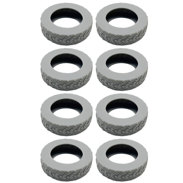 Premium-silikoniset matkalaukun pyöränsuojat (8 kpl) Grey Grey