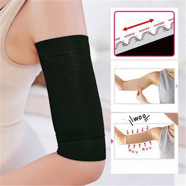 Kompressionsærmer arm shapers sportskompresser 1 par Sort S