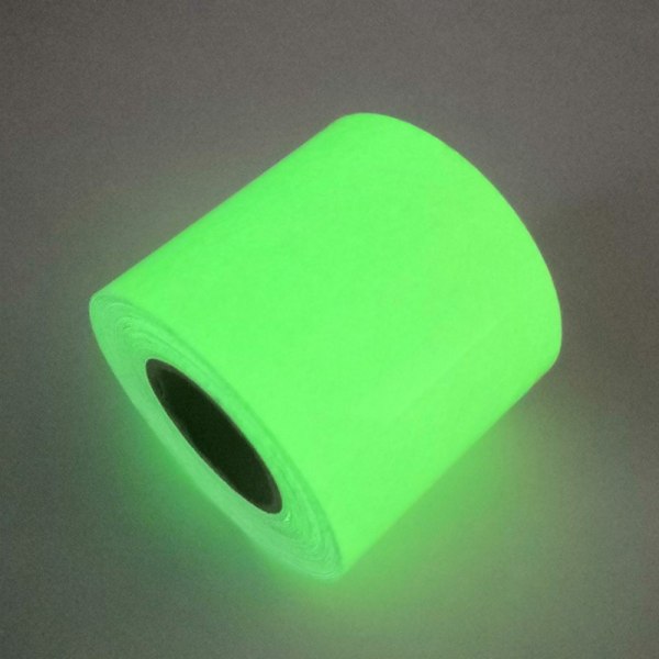 Klistermærke med lysende tape Grøn 2 m / 4 cm
