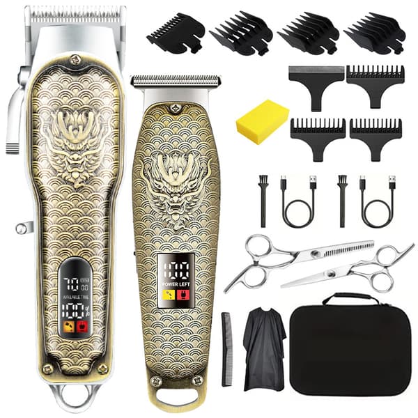 Professionell Elektrisk Hårklippare Trimmer Grooming Kit