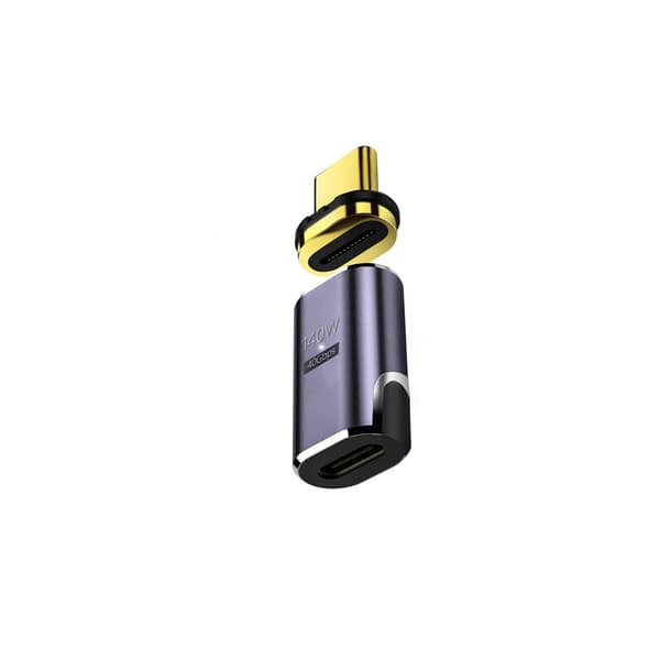 Magnetisk USB-C-adapter 140 W med PD3.1, 40 Gbps data og 8K ved 60 Hz til bærbare computere, tablets og skærme