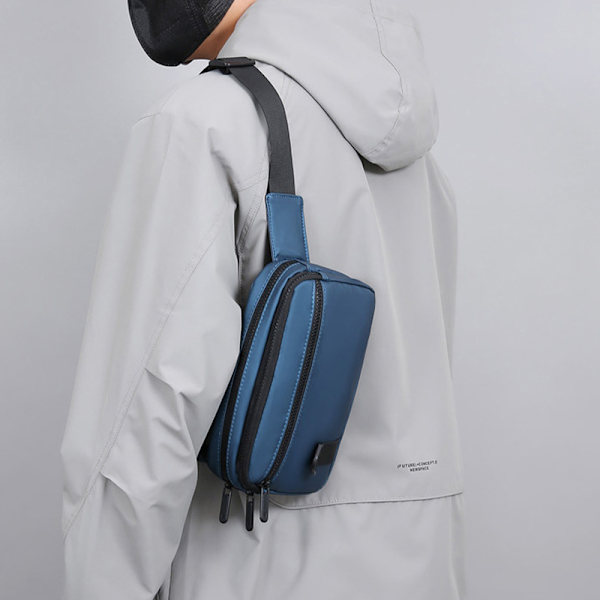 Tyylikäs ja käytännöllinen Crossbody laukku Sininen