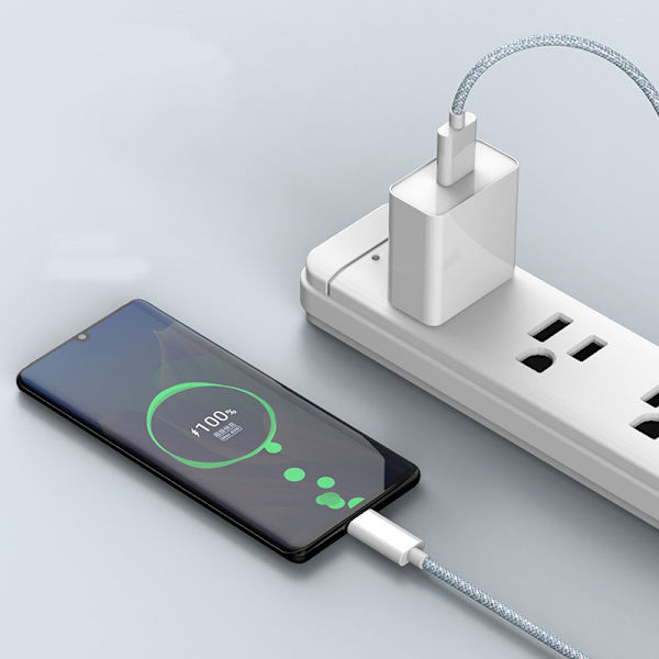 2-pack USB-A till USB-C-kabel Grå L