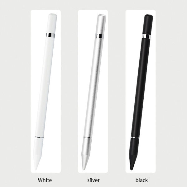 2 in 1 Stylus-kynä kirjoitustoiminnolla Valkoinen 1-pakkaus