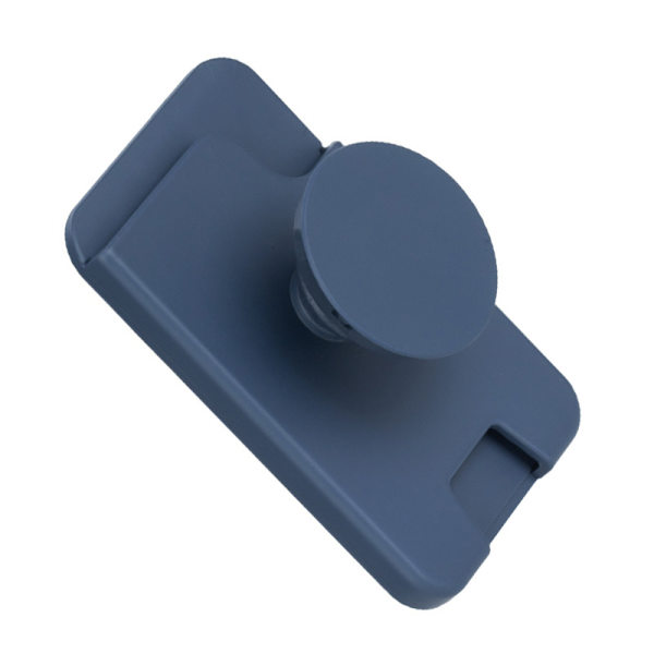 Magneettinen iPhone 12-15 -kotelo turvatyynyn jalustalla Sininen