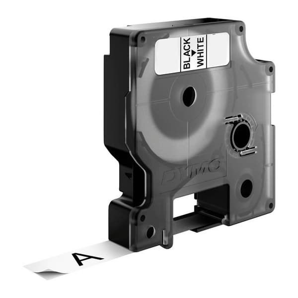 Label S0720830 45803 19mm Sort på Hvid