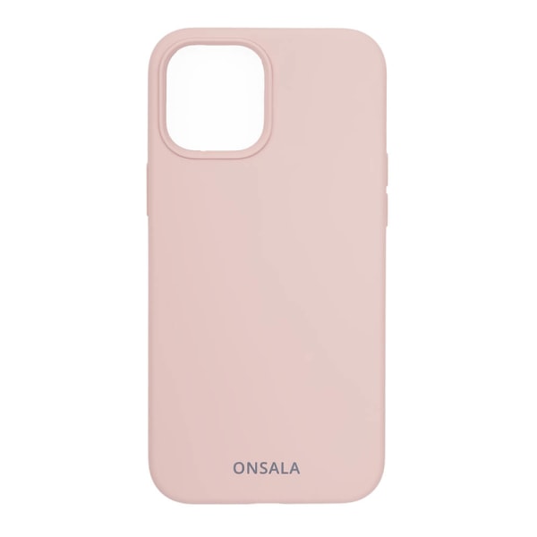 ONSALA Mobilskal Silikon Sand Pink - iPhone 12 / 12 Pro