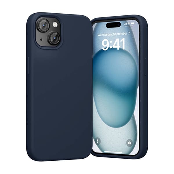 Vention KUFL0-20 silikonikotelo iPhone 15 Plus -puhelimelle (sininen)