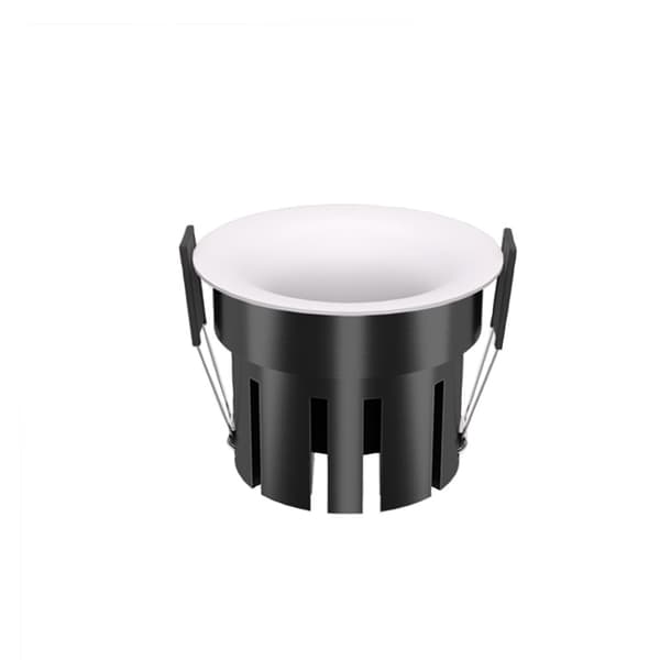 2-pak 12W LED Indbygningsspots Bue Overflade Rammeløs Downlight 4000K, 75mm Hul