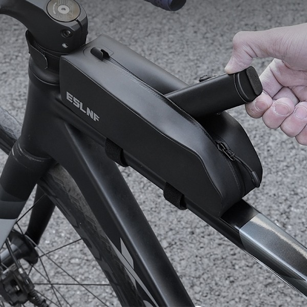 Vandtæt cykel-overrørs taske med lang strop