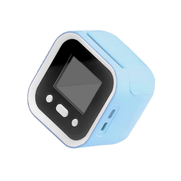 AI-stemme-termisk printer med 203 dpi, 2,4 inch skærm, Android og iOS samt bærbart lommedesign Blue Blue