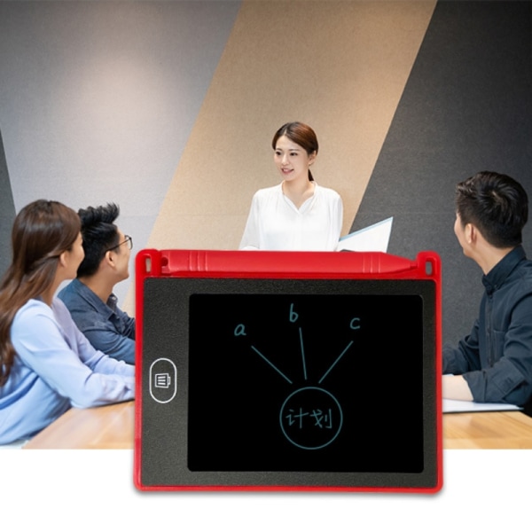 4,4" LCD digital ritplatta med penna Blå