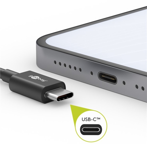 Goobay USB-C™ laddnings- och synkroniseringskabel, förlängningsb