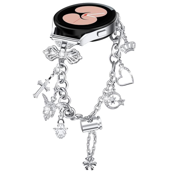 Bling armbånd ur armbånd Silver Samsung Galaxy Watch 4/5/5 Pro Silver