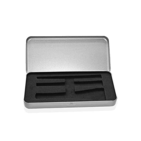 Silver Rektangulär Plåtlåda Model 1