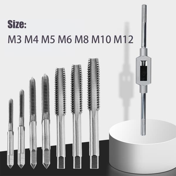 Skiftnyckelsats m3 m4 m5 m6 m8 m10 m12, 7-pack