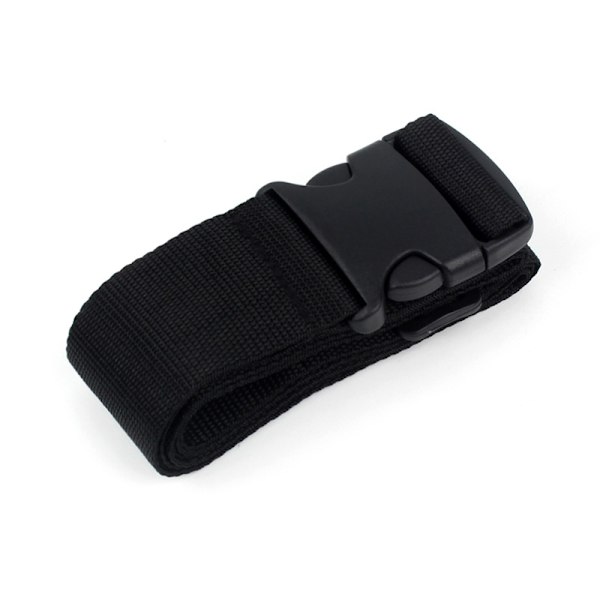 Justerbart Bagageband med Spänne - 2 pack Svart