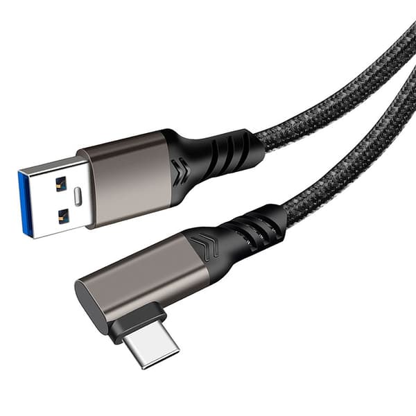 VR Datakabel TYPE-C Vinkelkontakt Kabel LINK Streaming Oculus Quest 2 Kamera Anslutningskabel A till C 2 m 2 m
