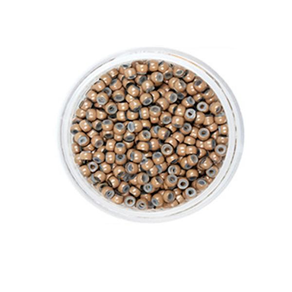 Nano silikonforede mikroringe til hårextensions coffee coffee
